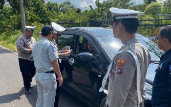 Razia Lalulintas di Toboali, 17 Pengendara Kena Sanksi