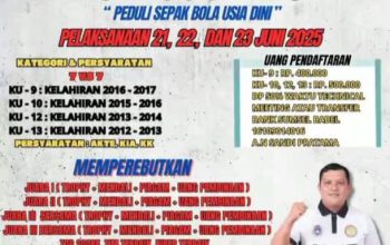 Festival Sepak Bola Usia Dini Bang Rossy Cup 4 kembali di Gelar di Bangka Selatan 