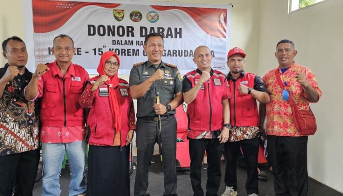 PMI Basel dan Kodim 0432/Basel Gelar Donor Darah. 24 Kantong Berhasil di Dapatkan 