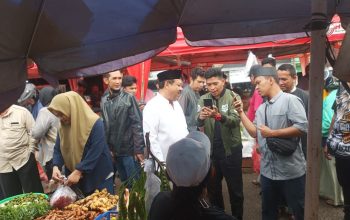 Blusukan ke Pasar Pagi, Prof Udin Janji Benahi Fasilitas dan Kenyamanan