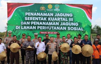 Polres Basel Tanam Jagung Serentak : Wujud Nyata Dukung Ketahanan Pangan Nasional