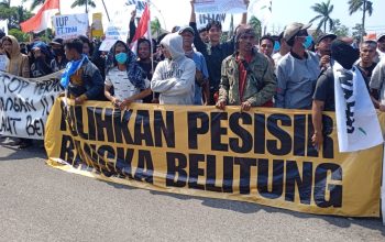 Jeritan Nelayan Batu Beriga Tembus Kantor Gubernur, Minta IUP Laut Dicabut