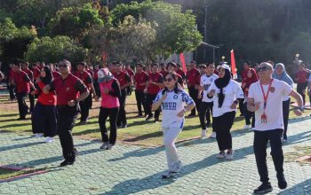 Pererat Sinergi, Polres Basel dan RSUD Basel Rayakan HUT RI dengan Olahraga Bersama