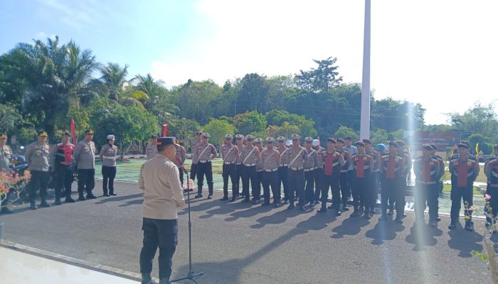 Polres Bangka Selatan Gelar Patroli Skala Besar Jelang Pilkada Ulang