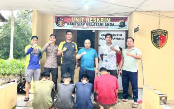 Polsek Payung Tangkap Empat Pelaku Pencurian Tiang Jaringan IFORTE di Desa Paku