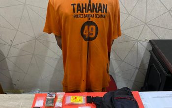 Satresnarkoba Polres Bangka Selatan Bekuk Pengedar Sabu di Desa Rias, Amankan Barang Bukti 4,82 Gram