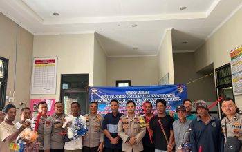 Satpolairud Polres Bangka Selatan Gelar Kegiatan Polsane di Desa Kepoh:Wujud Kepedulian pada Keselamatan Nelayan