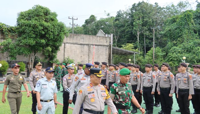 Polres Bangka Selatan Gelar Apel Pasukan Operasi Zebra Menumbing 2025