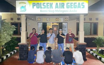 Polsek Air Gegas Ungkap Kasus Pencurian Mesin Penyedot Air, 6 Pelaku Berhasil Ditangkap