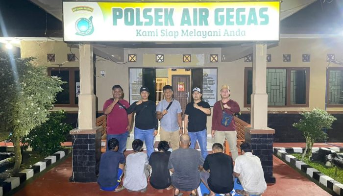 Polsek Air Gegas Ungkap Kasus Pencurian Mesin Penyedot Air, 6 Pelaku Berhasil Ditangkap