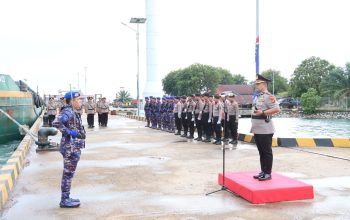 Upacara Pelarungan dan Tabur Bunga Warnai Peringatan HUT Polairud ke-75 Polres Bangka Selatan