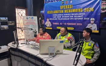 Sat Lantas Polres Basel Sosialisasikan Operasi Keselamatan Menumbing 2026 Lewat Radio Junjung Besaoh