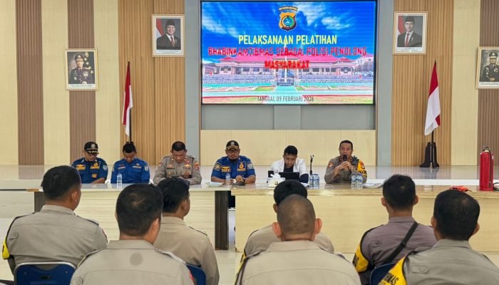 Binmas Polres Basel Gandeng Dinkes dan Damkar, Latih Bhabinkamtibmas Tangani Korban Bencana