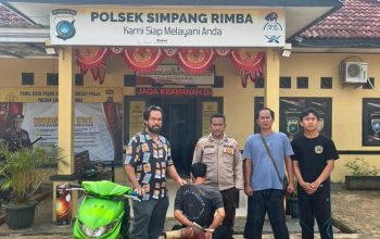 Polsek Simpang Rimba Ungkap Kasus Pencurian Mesin Pompa Air di Lahan Pembibitan Sawit Desa Permis