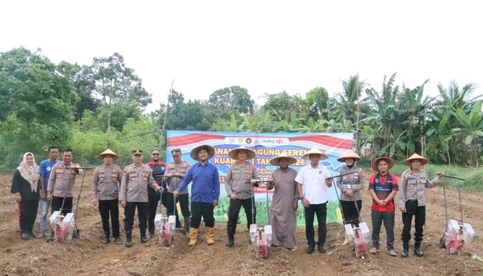 Polres Bangka Selatan Gelar Penanaman Jagung Serentak Dukung Program Swasembada Jagung 2026