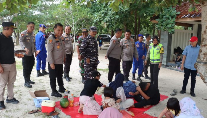 Kapolres Basel dan Forkopimda Patroli Bersama ke Objek Wisata, Pastikan Keamanan Libur Idul Fitri