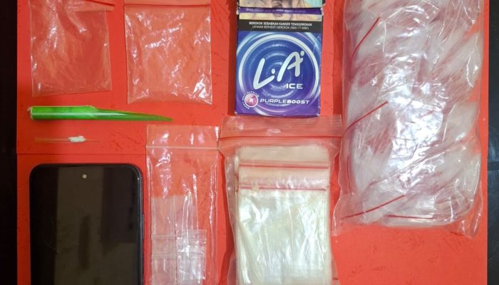 Polres Bangka Selatan Tangkap Pengedar Sabu di Air Gegas, 12 Paket Diamankan